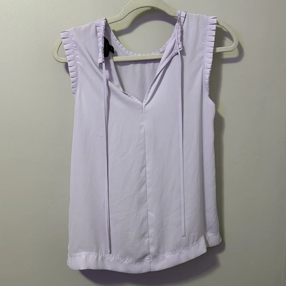 J.crew Periwinkle‎ Ruffled Blouse